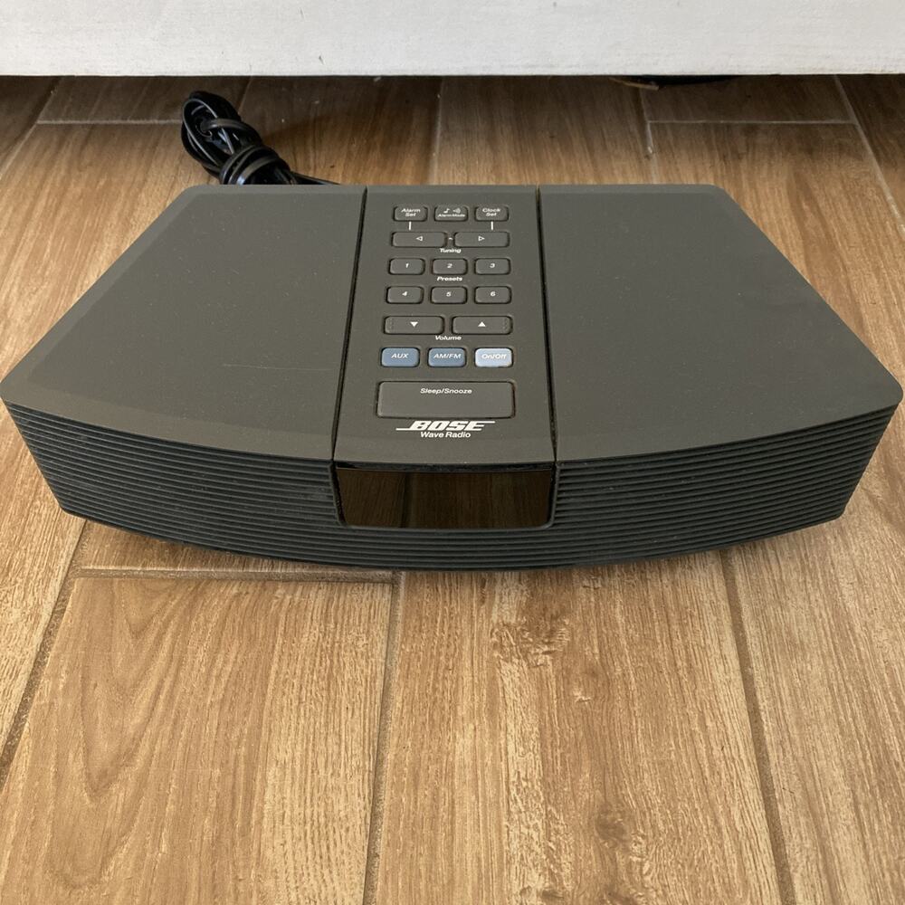Bose Wave Radio Model AWR1G1 Black FM/AM with Alarm -Tested - No Remote